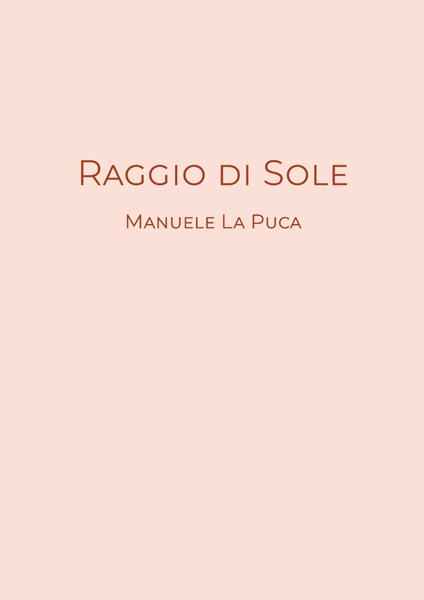 Raggio di sole - Manuele La Puca - copertina