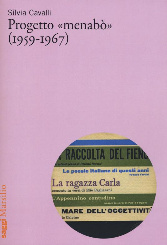 Progetto «menabò» (1959-1967) - Silvia Cavalli - copertina