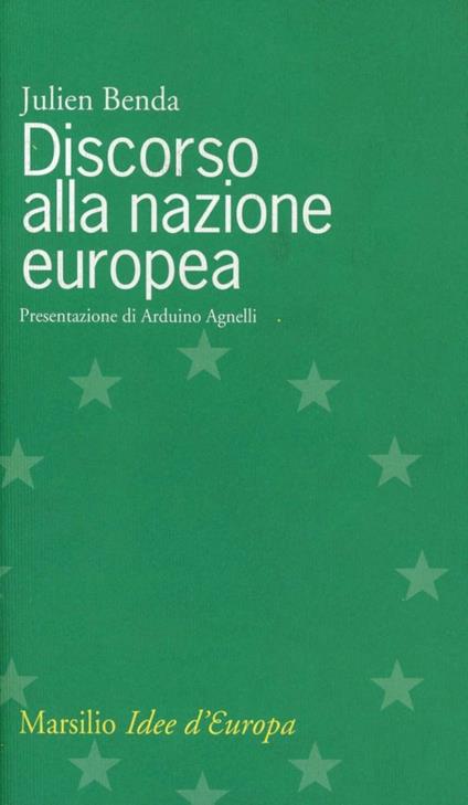 Discorso alla nazione europea - Julien Benda - copertina