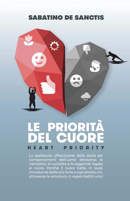 Le priorità del cuore. Heart priority. Lo spettacolo affascinante della storia dei comportamenti dell'uomo attraverso le narrazioni, le curiosità e le leggende legate al cuore - Sabatino De Sanctis - copertina