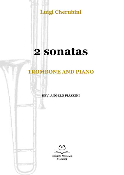2 Sonatas. Trombone and piano. Spartito - Luigi Cherubini - copertina