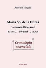 Maria SS. della Difesa. Santuario diocesano dal 1881... 140 anni... al 2020 Cronologia essenziale