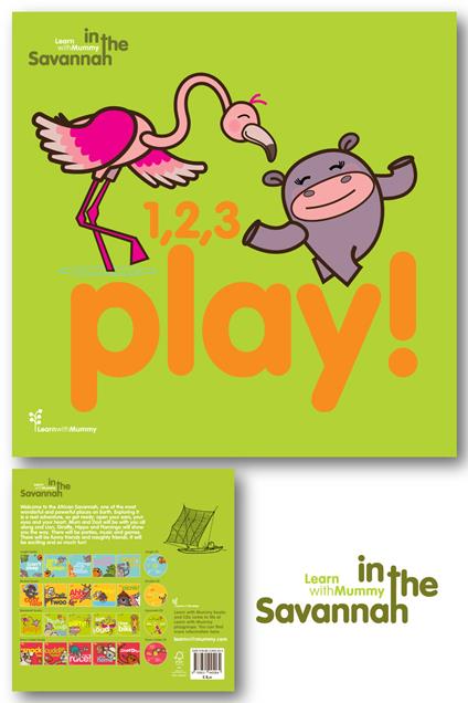 1,2,3 play! Learn with Mummy in the savannah. Ediz. a colori - Letizia Quaranta - copertina