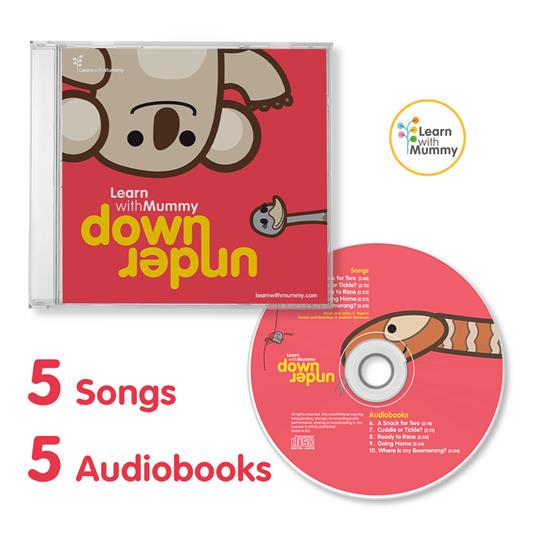 Down under. 5 songs + 5 audiobooks - copertina