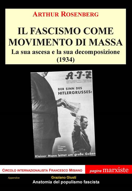 Il fascismo come movimento di massa. La sua ascesa e la sua decomposizione - Arthur Rosenberg - copertina