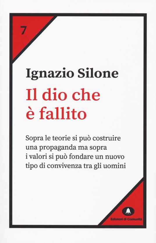 Il dio che è fallito - Ignazio Silone - copertina