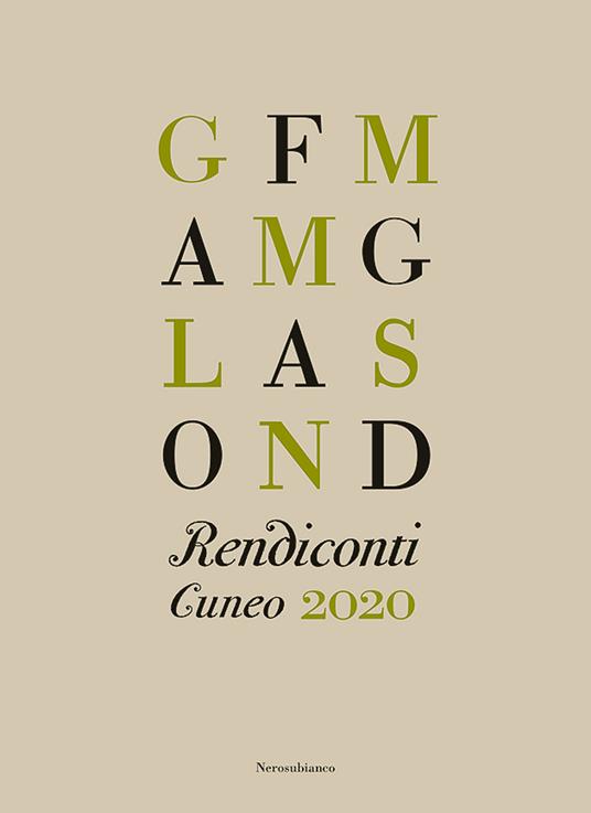 Rendiconti. Cuneo 2020 - copertina