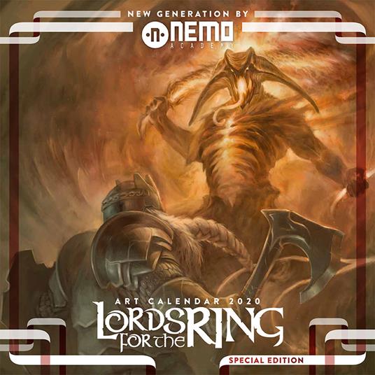 Lords for the Ring. Art calendar 2020. Ediz. variant Red Bane - copertina