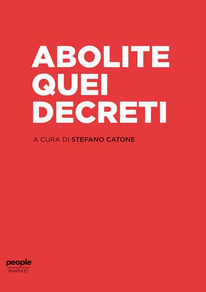 Abolite quei decreti - copertina