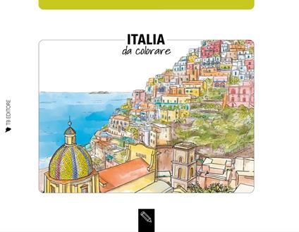 Italia da colorare-Italy coloring book. Ediz. bilingue - Angelica Bardi -  Libro - Toscana Book 