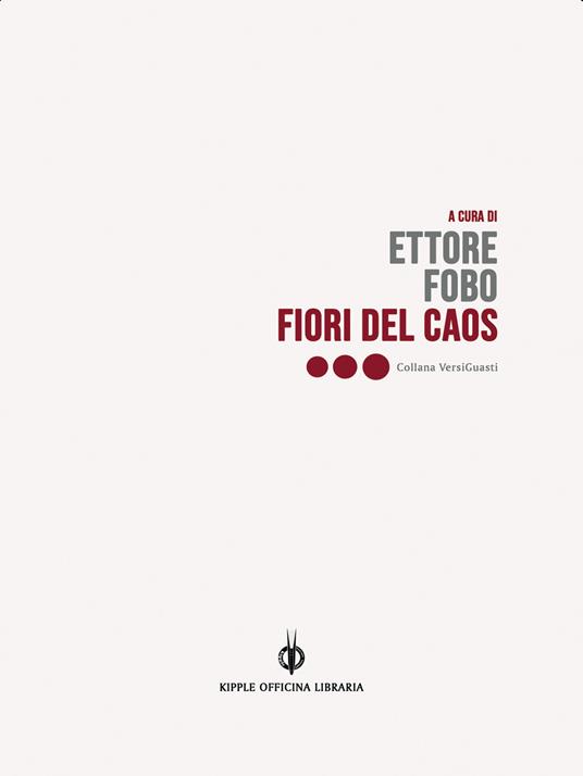 Fiori del caos - copertina