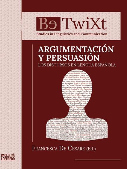 Argumentación y persuasión. Los discursos en lengua española - copertina