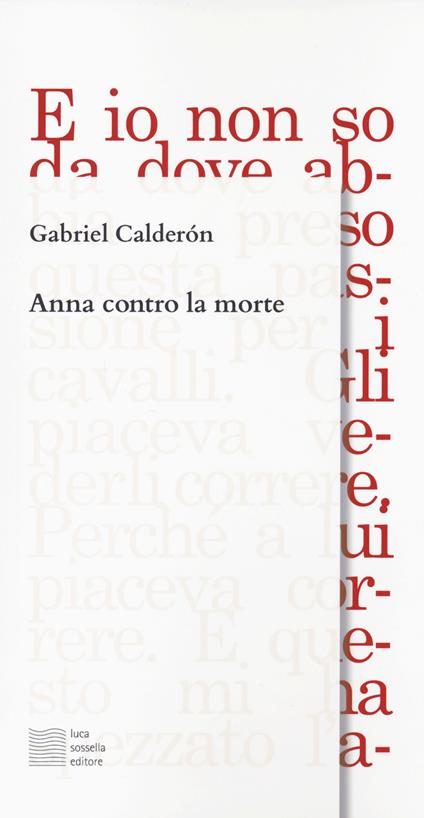 Anna contro la morte - Gabriel Calderón - copertina