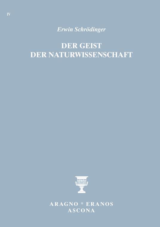 Der Geist der Naturwissenschaft - Erwin Schrödinger - copertina