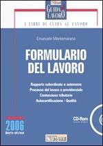 Formulario del lavoro. Con CD-ROM