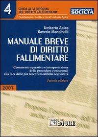 Manuale breve di diritto fallimentare - Umberto Apice,Saverio Mancinelli - copertina