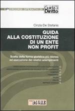 Guida alla costituzione di un ente non profit. Scelta della forma giuridica più idonea ed esecuzione dei relativi adempimenti