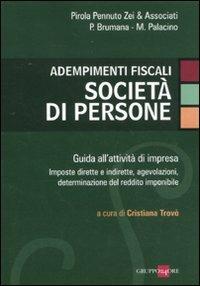 Adempimenti fiscali. Società di persone - copertina