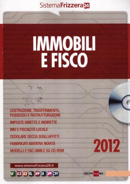  Immobili e fisco 2012. Con DVD-ROM - copertina