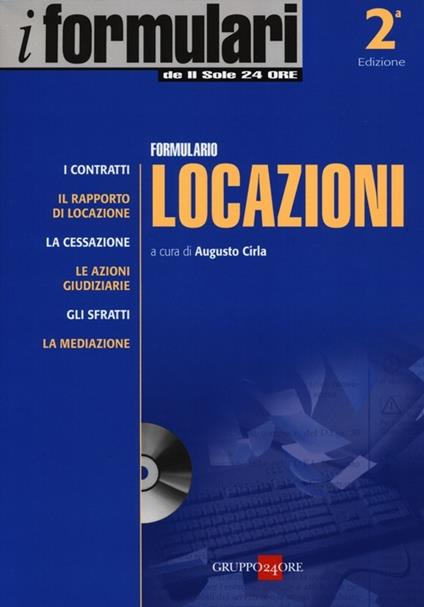 Formulario locazioni. Con CD-ROM - copertina