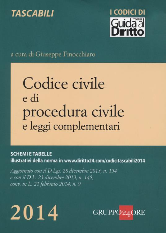 Codice civile e di procedura civile e leggi complementari - copertina