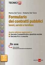 Formulario dei contratti pubblici. Lavori, servizi e forniture