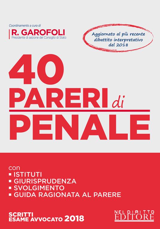 40 pareri di penale - copertina