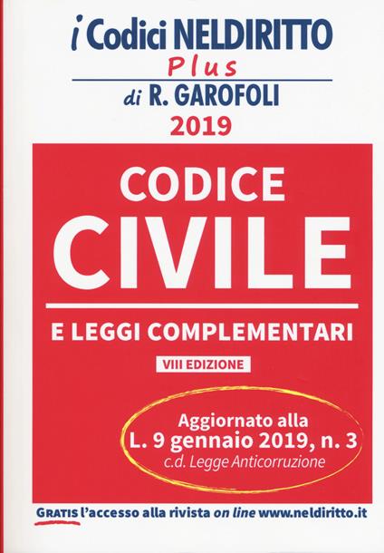 Codice civile e leggi complementari - copertina