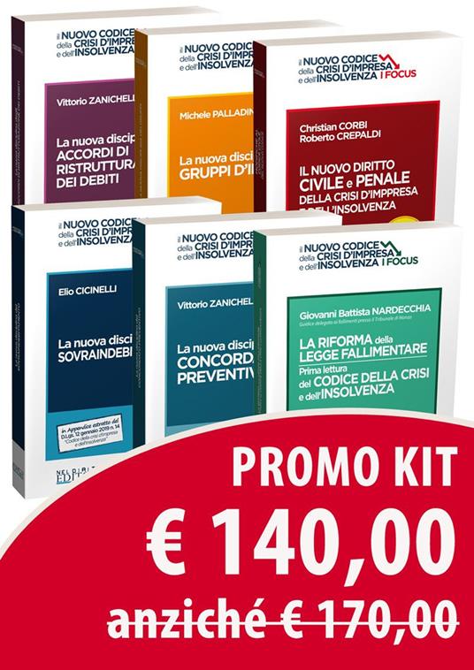 Kit Codice crisi d'impresa minor-Focus - Elio Ciccinelli,Vittorio Zanichelli,Michele Palladino - copertina