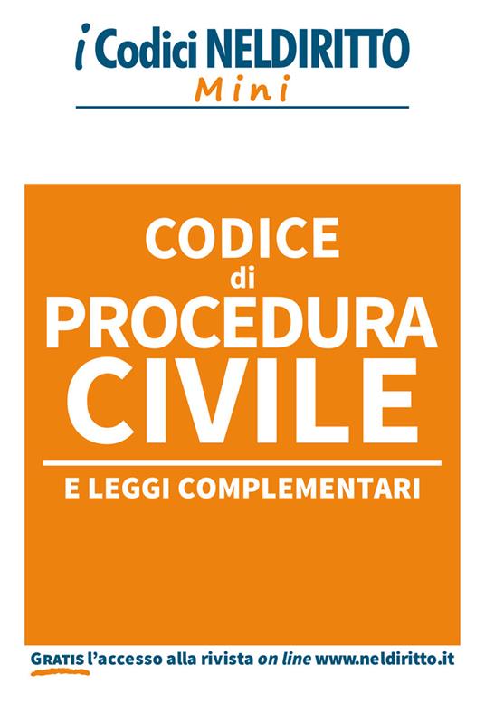 Codice di procedura civile e leggi complementari - copertina