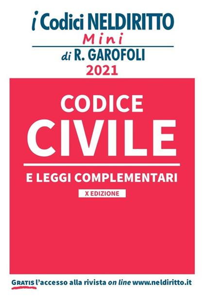 Codice civile e leggi complementari - copertina