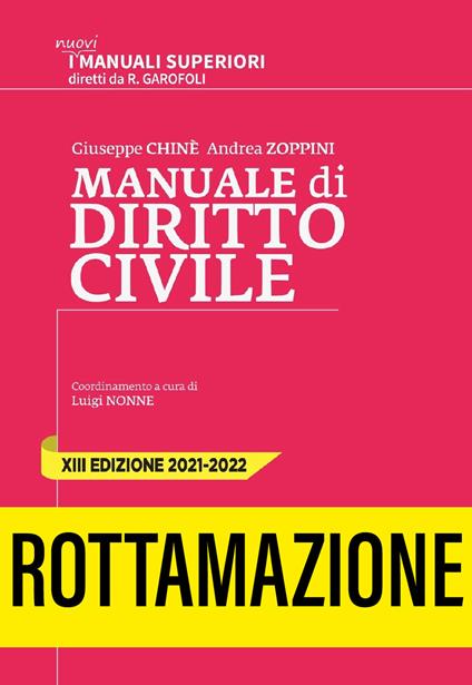 Manuale superiore di diritto civile 2021-2022 - copertina