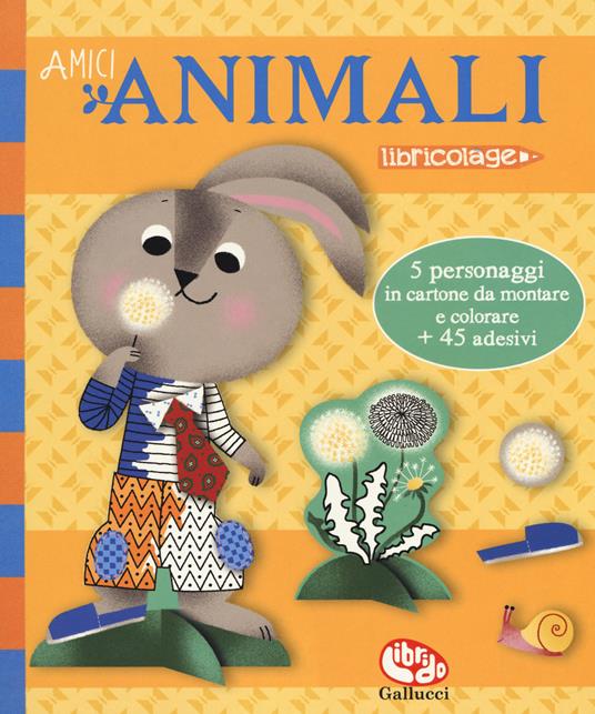 Amici animali. Con adesivi. Ediz. a colori - Géraldine Cosneau - copertina