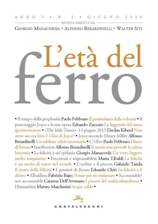 L'età del ferro (2019). Vol. 2 - copertina