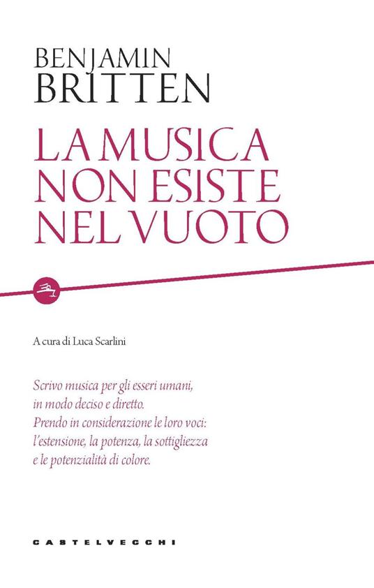 La musica non esiste nel vuoto - Benjamin Britten - copertina