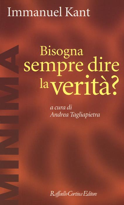 Bisogna sempre dire la verità? - Immanuel Kant - copertina