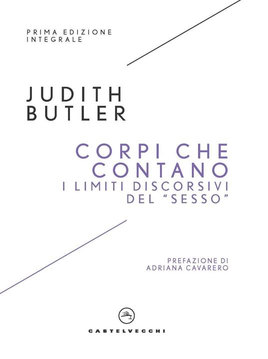 Corpi che contano. I limiti discorsivi del «Sesso» - Judith Butler - copertina