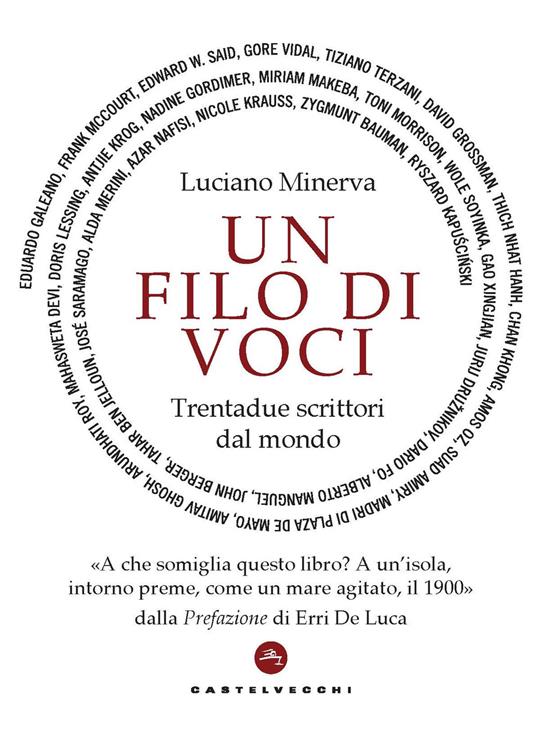 Un filo di voci. Trentadue scrittori dal mondo - Luciano Minerva - copertina
