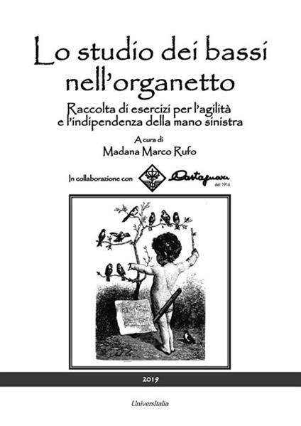 Lo studio dei bassi nell'organetto. Raccolta di esercizi per l'agilità e l'indipendenza della mano sinistra - copertina