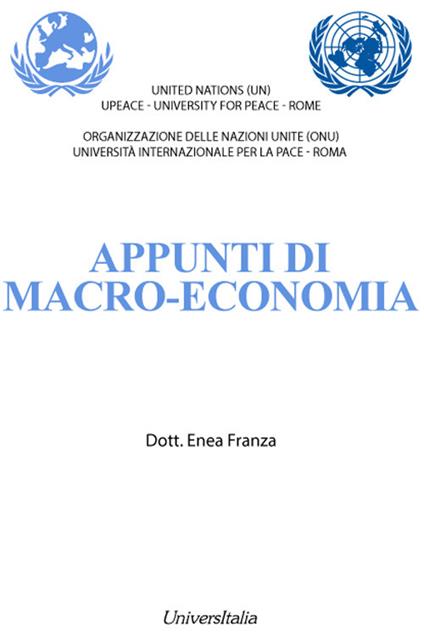 Appunti di macro-economia - Enea Franza - copertina