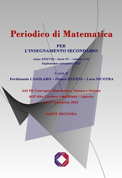Periodico di matematica. Per l’insegnamento secondario (2023). Vol. 5/3: Supplemento settembre 2023. Parte seconda - copertina