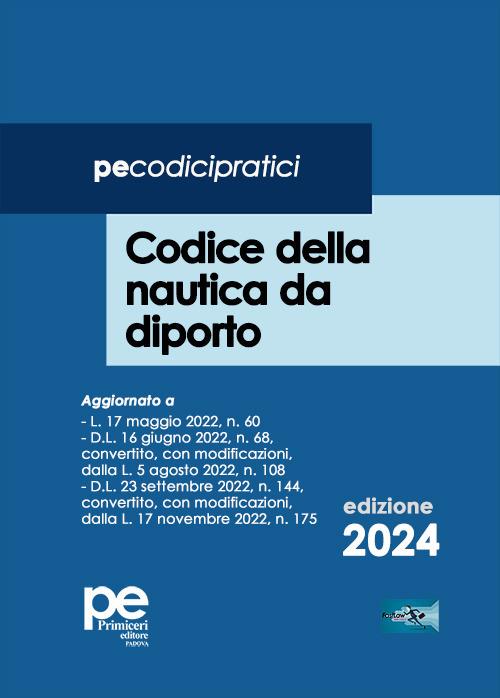 Codice della nautica da diporto 2024 - copertina