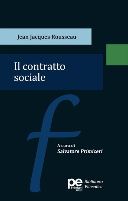 Il contratto sociale - Jean-Jacques Rousseau - copertina