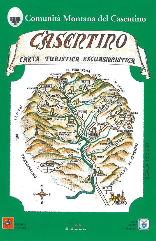 Casentino. Carta turistica-escursionistica 1:50.000 - copertina