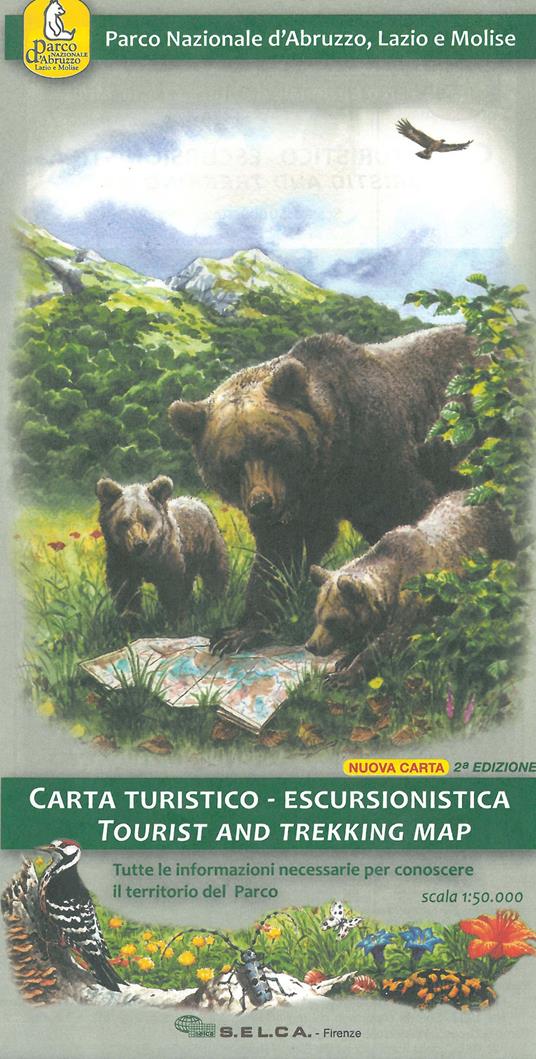 Parco nazionale d'Abruzzo, Lazio e Molise. Carta turistico-escursionistica 1:50.000. Nuova ediz. - copertina
