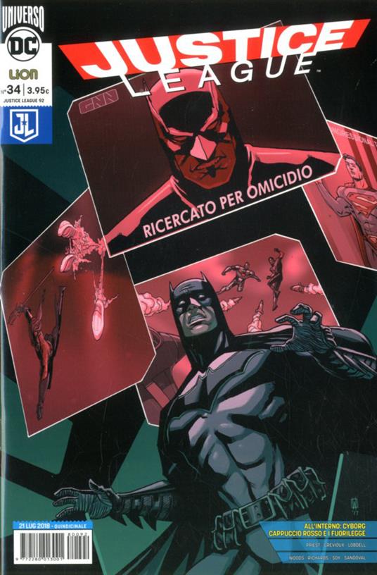 Rinascita. Justice League. Vol. 34 - copertina