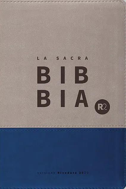 Bibbia R2. Versione riveduta 2020. Ediz. similpelle blu/grigio - copertina