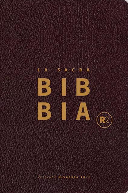 Bibbia R2. Versione riveduta 2020. Ediz. pelle bordeaux - copertina