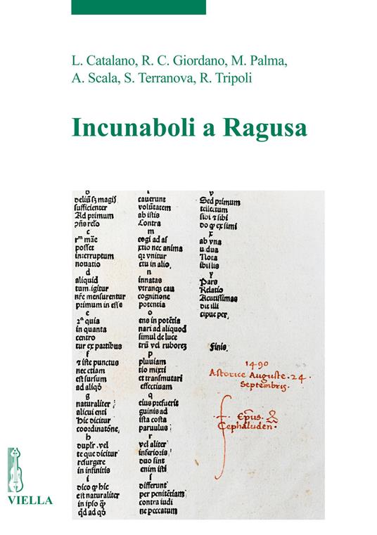 Incunaboli a Ragusa - copertina