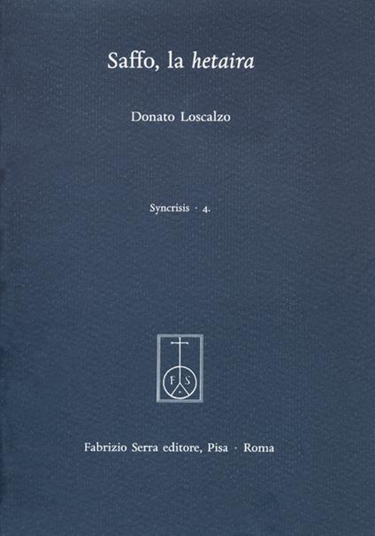 Saffo, la hetaira - Donato Loscalzo - copertina